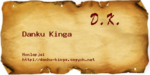 Danku Kinga névjegykártya
